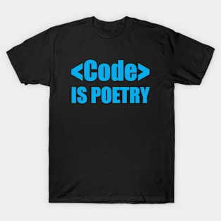 Coding Humor Code is Poetry Gift for Software Developers T-Shirt